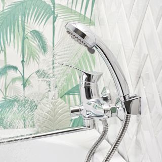 Смеситель для ванны с душем BOOU B8173-18F хром